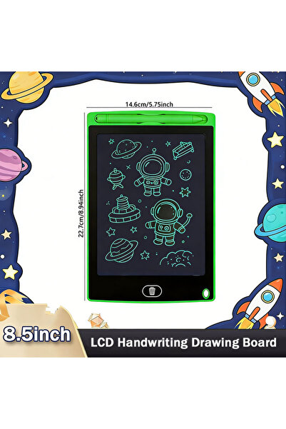 Choice1 لوح كتابة LCD أخضر مقاس 8.5 بوصة، لوحة رسم للأطفال، دفتر رسم، ألعاب، ...