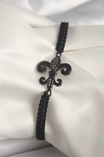 Inure Jewelry Brass Black Color Zircon Stone Embroidered Lily Figure Elevator...