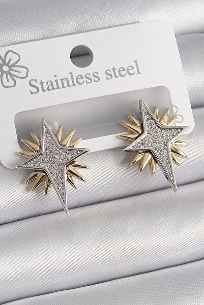 Inure Jewelry النحاس الذهب والفضة اللون الزركون حجر القطب نجمة السنة نموذج ال...