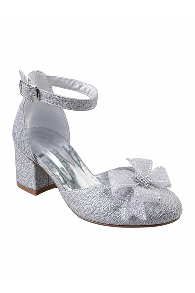 PATİK BEBE Girls' Stylish Evening Dress Shoes with Fancy Buckles, Shiny Comfo...