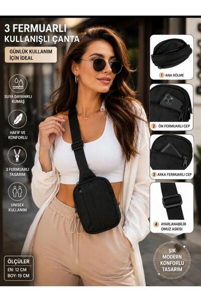 Sofia Unisex Γυναικεία Ανδρική Καθημερινή Τσάντα Ώμου με Λουράκι