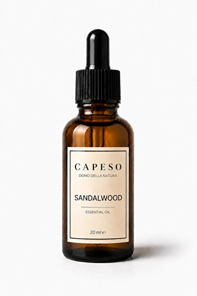 Capeso Sandalwood Esansiyel Yağ 20 ml Sıcak, Odunsu ve Derin Kalıcı Koku