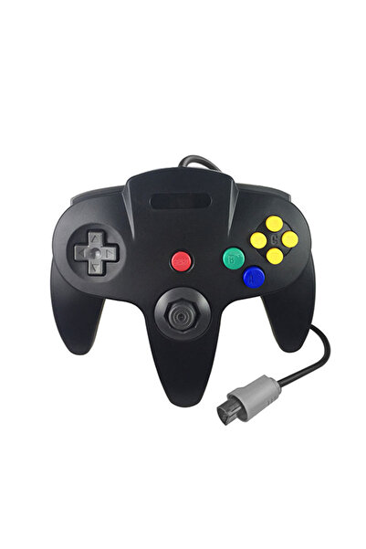 Choice5 Black Wired Transparent Gaming Joystick for N64 Gamepad Game Controll...