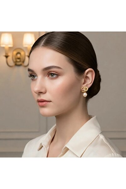 SIC MODA Cercei Eleganti cu Cristale si Perle, Șic Moda 6173B