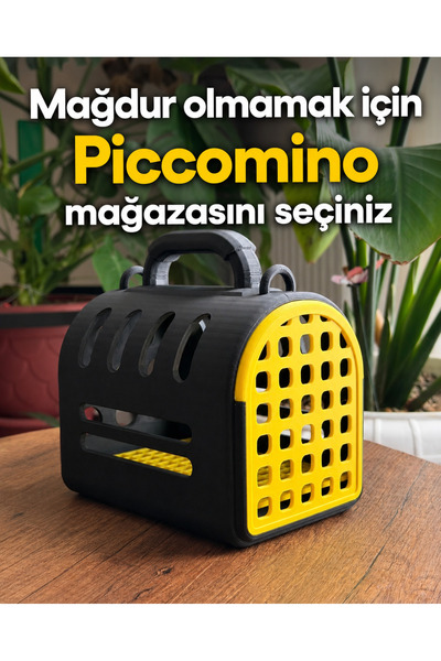Piccomino Pratik Kuş Taşıma Çantası – Havalandırmalı, Hafif ve Dayanıklı Tasarım