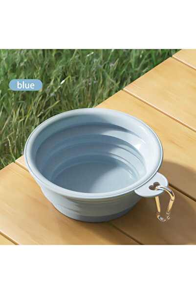 Choice 350ml blue-1pcs Foldable Silicone Dog Bowl Pet Outdoor Travel Portable...