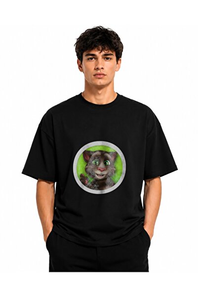 Inscriptie Ουνισέξ Βαμβακερό T-Shirt Υψηλής Ποιότητας  "Talking Tom "