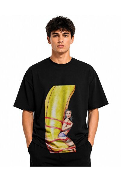 Inscriptie Tricou Unisex Bumbac Premium Casual " Banana gonflabila "