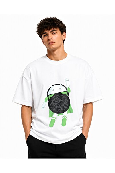 Inscriptie Tricou Unisex Bumbac Premium Casual " Oreo Logo "