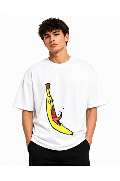 Inscriptie Tricou Unisex Bumbac Premium Casual " Banana speriata "