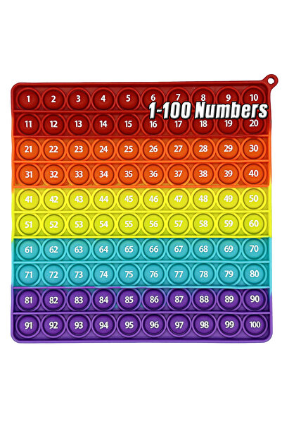 Choice ألعاب تعليمية للأرقام من 1 إلى 100، ألعاب عد ورياضيات، حصيرة سيليكون ق...