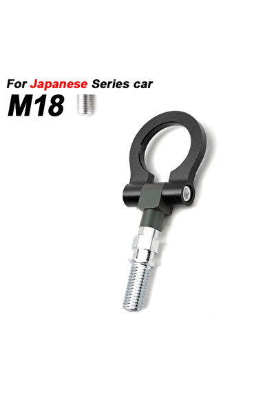 Choice9 M18 Black Universal Racing Tow Hook Front Rear Car Trailer Hook Car T...