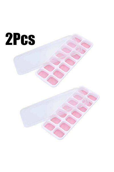 Choice1 2Pcs 【14-Compartment Ice Mold - Mixed Colors (4 Ice Compartments)】1/2...