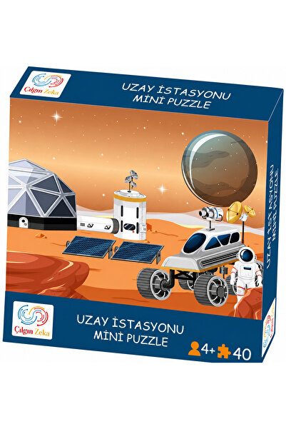 Çılgın Zeka Uzay İstasyonu Mini Puzzle 40 Parça 3-7 Yaş Çocuk Puzzle Yapboz