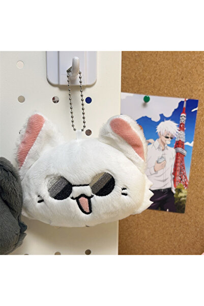 Choice White Anime Keychain Geto Suguru and Satoru Gojo Plush Cosplay Doll Pe...