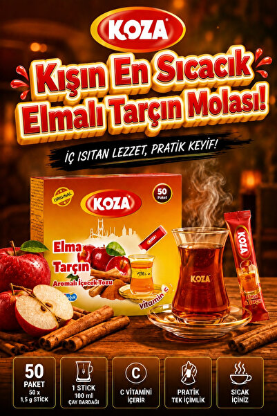 Koza Gurmelerin Seçimi Pratik Lezzet Elma & Tarçın Aromalı Tarçınlı Elma Çayı...