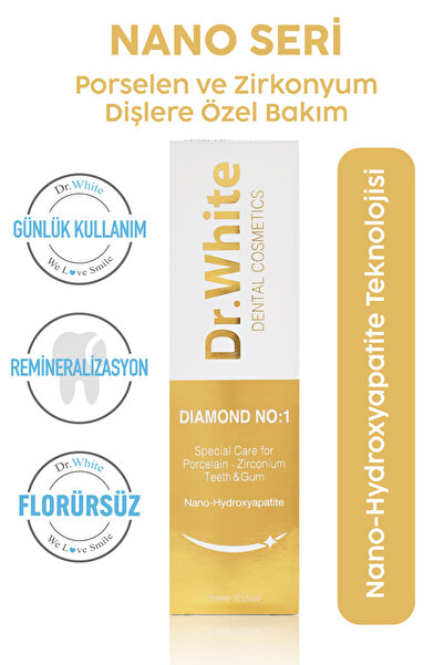 Dr.White Nano-Hydroxyapatite Diamond No:1 Special Care for Porcelain-Zirconiu...
