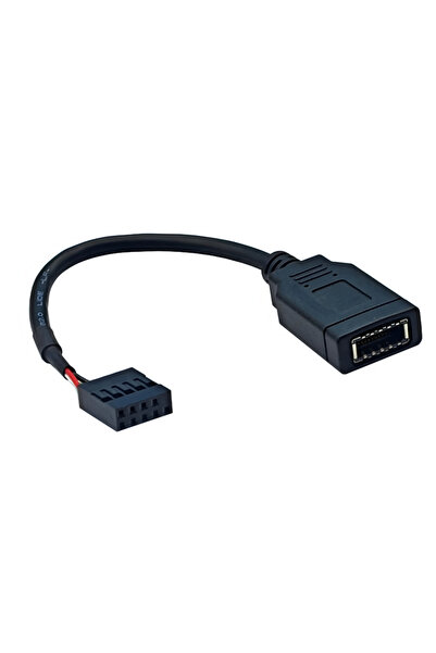 Choice كابل USB 2.0 أسود بـ 9 دبابيس إلى موصل من النوع E للوحة الأم الداخلية،...