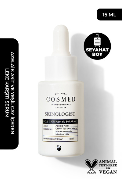 COSMED Azelaik Asit ve Yeşil Çay İçeren Leke Karşıtı Serum/Skinologist 10% AZ...