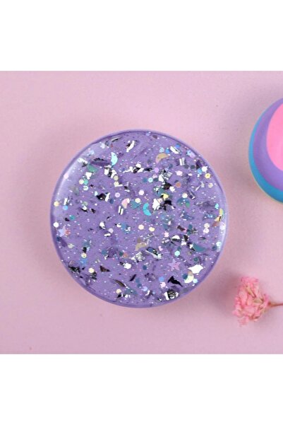Choice PURPLE Round Glitter Phone Holder Ring Holder Universal Mobile Phone F...