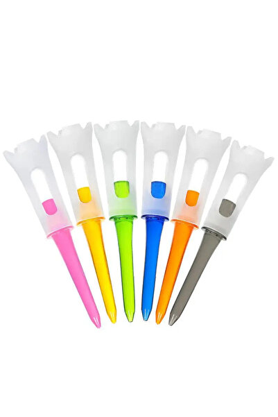 PGM 50pcs-Random colors 83mm 50pcs Golf Tees Soft Low Resistance Tee Accessor...