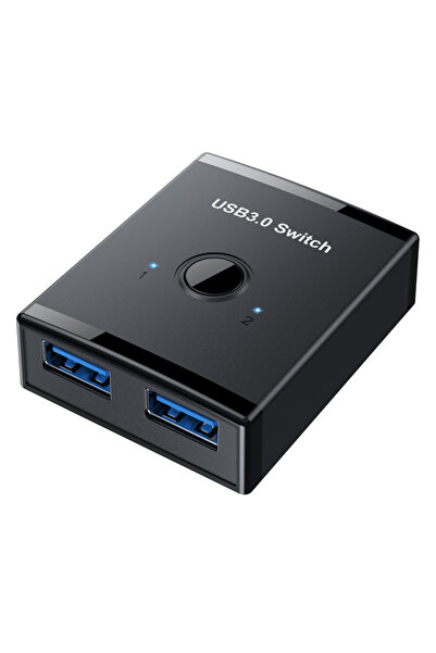Choice USB3.0 Bidirectional Switch 1 Input 2 Output Hub Keyboard Mouse USB Dr...