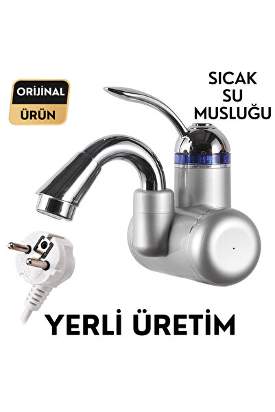 Sıcak Musluk Elektrikli Ani Su Isıtıcı Termal Şofben Musluk Duvara Monteli Ds...