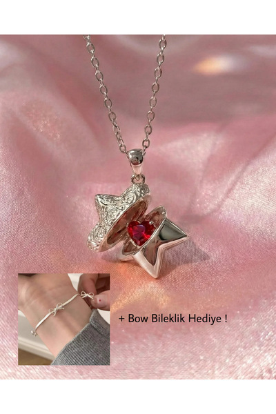 Dem Accessory Çelik | Love Locked Star Kolye