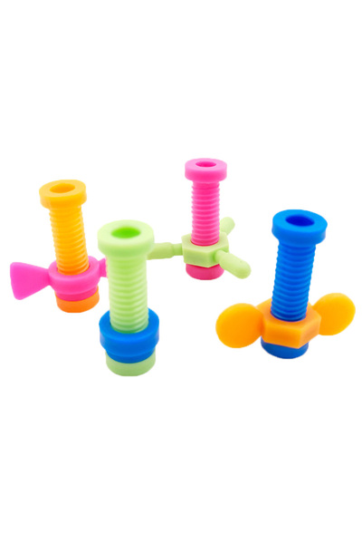 Choice 1set Rotating screw Kids 4pcs Colorful ABS Screwing Toy Rotating Screw...