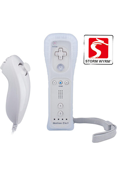 Choice4 WHITE STORM WYRM Controllers Compatible for wii and Wii U with Built ...