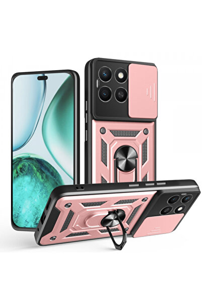 HONOR Husa pentru X8c, Techsuit, CamShield, Roz