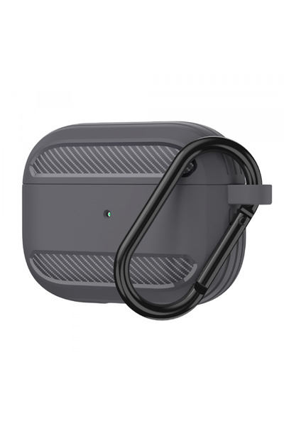 Apple Husa Techsuit Carbon pentru AirPods 3, Gri