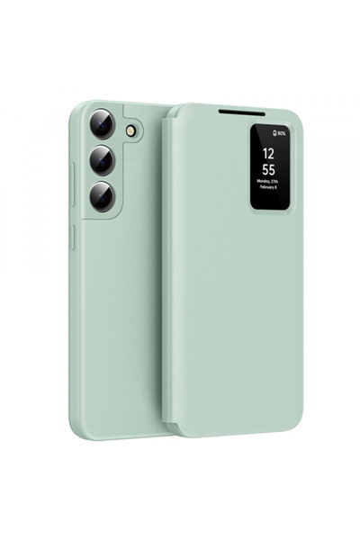 Samsung Husa pentru Galaxy S22 5G S901, Techsuit, SmartView, Verde