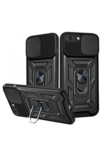 Apple Husa pentru iPhone 8 Plus / 7 Plus, Techsuit, CamShield, Neagra