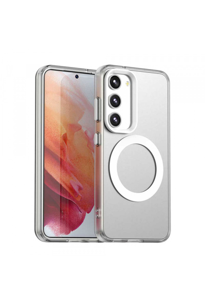 Samsung Husa MagSafe pentru Galaxy S23 S911, Techsuit, CandyCase, Alba