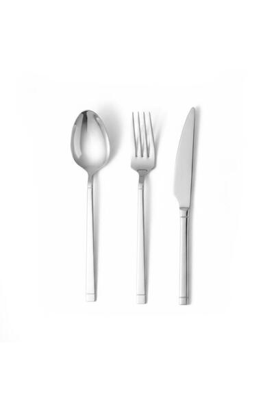 Serenk New York Edelstahl-Besteckset 18-teilig – Modernes Design für 6 Personen