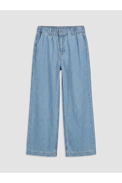 LC Waikiki Nevavm Loose Fit Girls' Jean Pants with Difference in Color