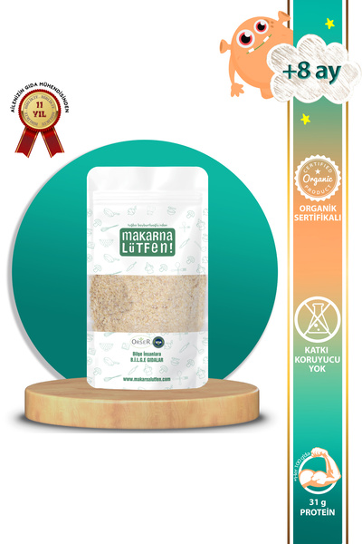 Makarna Lütfen Organik Ruşeym - Buğday Özü ( 8 Ay - 100 G)