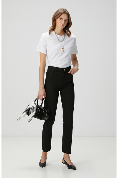 Network Siyah Denim Pantolon