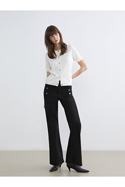 LC Waikiki Lcw Jeans Black Flare Women's Jean Pants