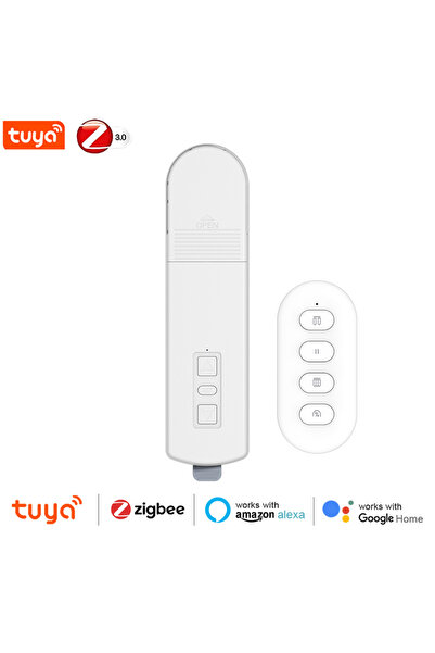 Choice1 محرك ستائر كهربائي ذكي يعمل بتقنية Zigbee للتركيب الذاتي، مناسب للستا...