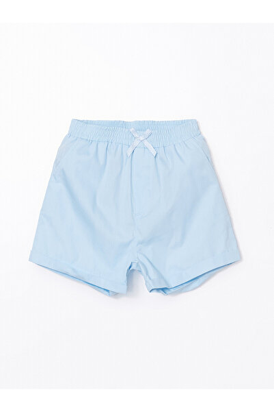 LC Waikiki Two Mt Shop Quality Lcw Eco Blue Elastic Waist Girls' Shorts