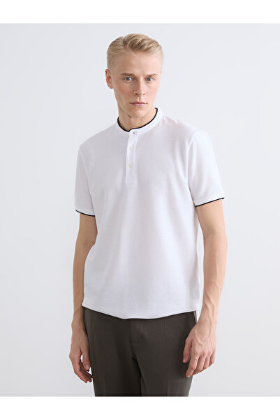 LC Waikiki Vizyon New Season Hakim Collar Men's T-Shirt
