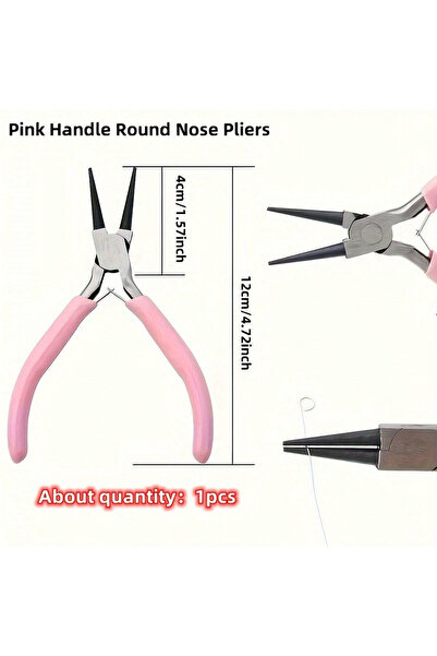 choice2 Pink-NO.2-1pcs 3pcs/1pcs Iron Pink Jewelry Pliers Tool Kit Includes N...