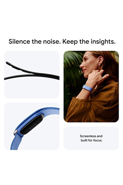 Google Fitbit Air Screenless Fitness & Health Tracker-Obsidian