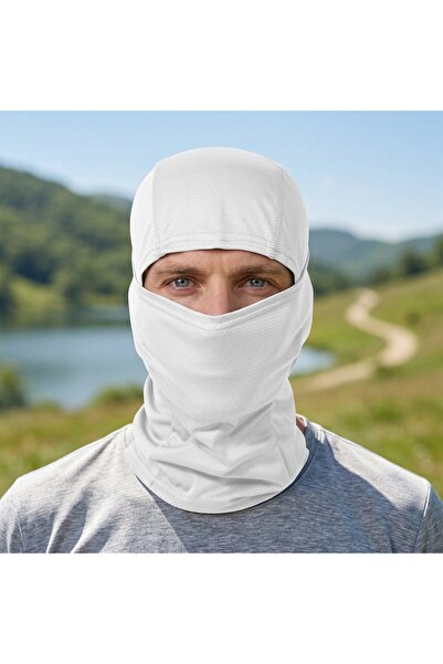 Choice28 White 1pc/5pcs Summer Sunscreen Balaclava Hat Men Women Elastic Brea...