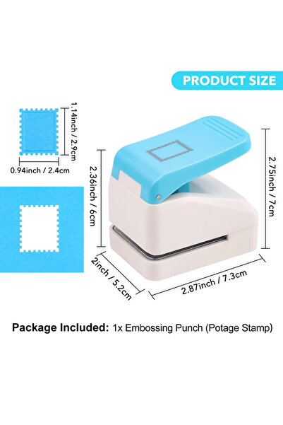 Choice 1x Postage Stamp 3D Star/Postage Stamp Embossing Punch Create 3D Paper...