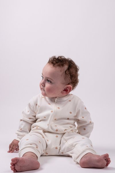 VAUVA Bebek Çocuk Kız Erkek Baskılı Tulum Mevsimlik Uzun Kollu Lastikli Tulum
