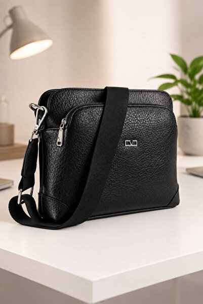 Generic Brand حقيبة كتف نسائية بحزام متقاطع من Madame Vera 034 Black Sk