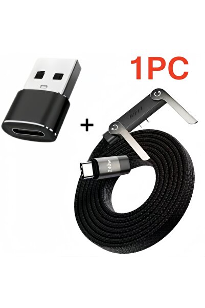 Choice 1.5m 1PC 3/1PCS Foldable Charging Cable With Integrated Stand Fast Cha...